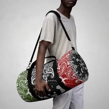 Load image into Gallery viewer, Art Of Facts Signature RBG Bandana Print Classic Duffel Bag
