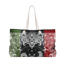 Load image into Gallery viewer, Art Of Facts Signature RBG Bandana Print - Weekend Tote Bag