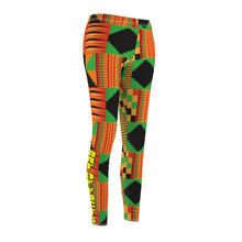 Load image into Gallery viewer, Kente Cloth Pattern Casual Leggings