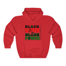 Load image into Gallery viewer, Black Love Is Black Power Hooded Sweatshirt
