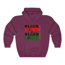 Load image into Gallery viewer, Black Love Is Black Power Hooded Sweatshirt