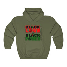 Load image into Gallery viewer, Black Love Is Black Power Hooded Sweatshirt