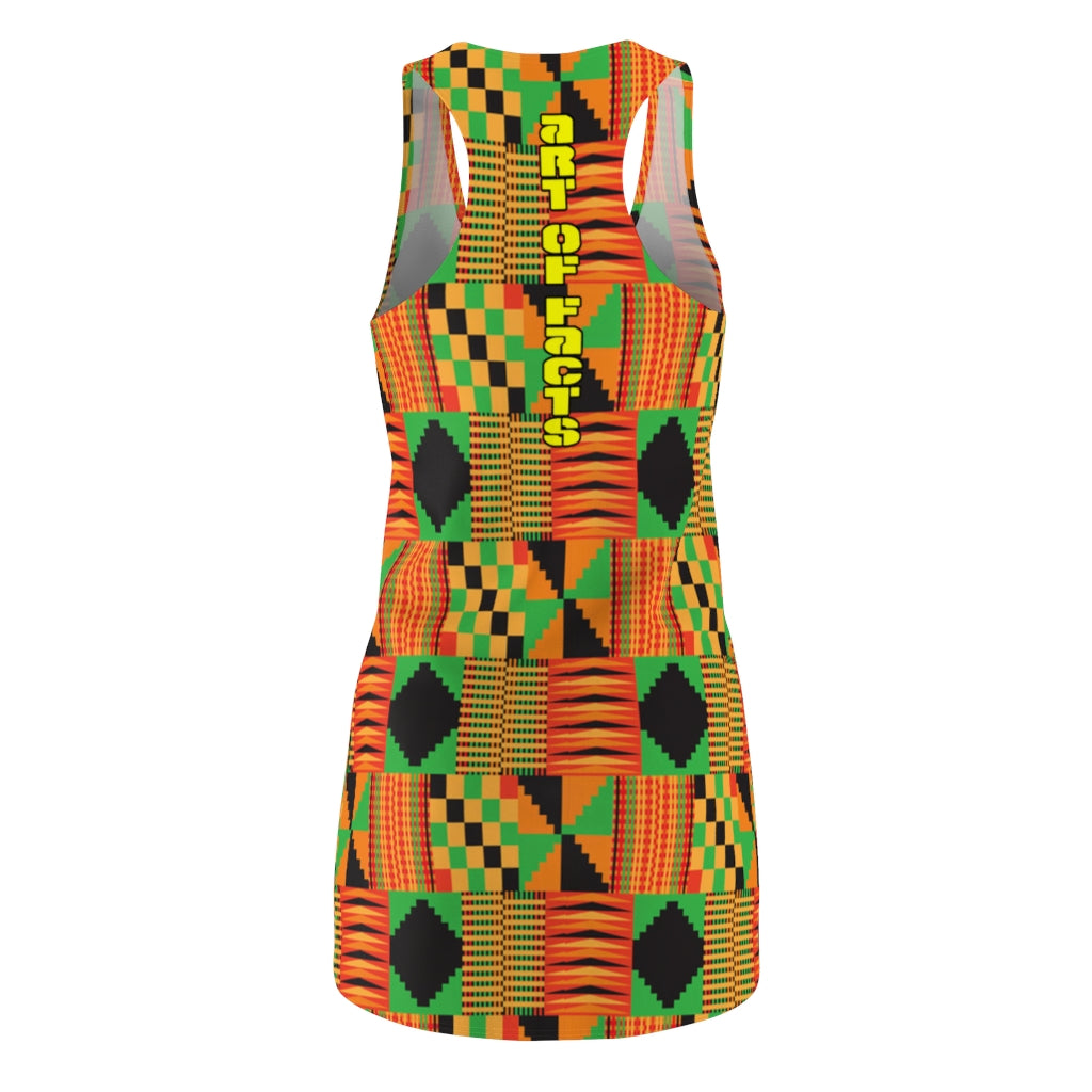 Kente Cloth Pattern Racerback Dress – Art of Facts Clothing Company