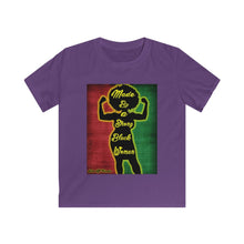 Load image into Gallery viewer, Kids Made By A Strong Black Woman Tee