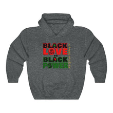 Load image into Gallery viewer, Black Love Is Black Power Hooded Sweatshirt