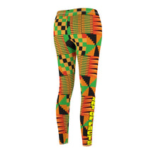 Load image into Gallery viewer, Kente Cloth Pattern Casual Leggings
