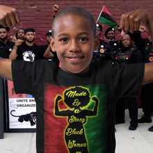 Load image into Gallery viewer, Kids Made By A Strong Black Woman Tee
