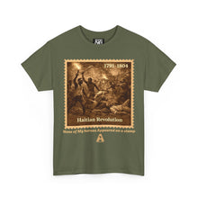 Load image into Gallery viewer, Haitian Revolution T-Shirt — 1791–1804 Historic Stamp Art Tee
