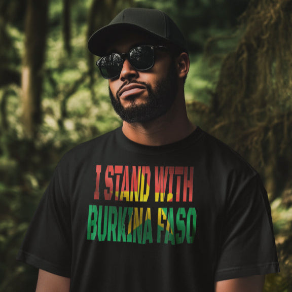 Art Of Facts - I Stand With Burkina Faso - T-Shirt
