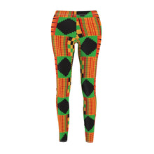 Load image into Gallery viewer, Kente Cloth Pattern Casual Leggings
