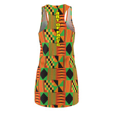 Load image into Gallery viewer, Kente Cloth Pattern Racerback Dress

