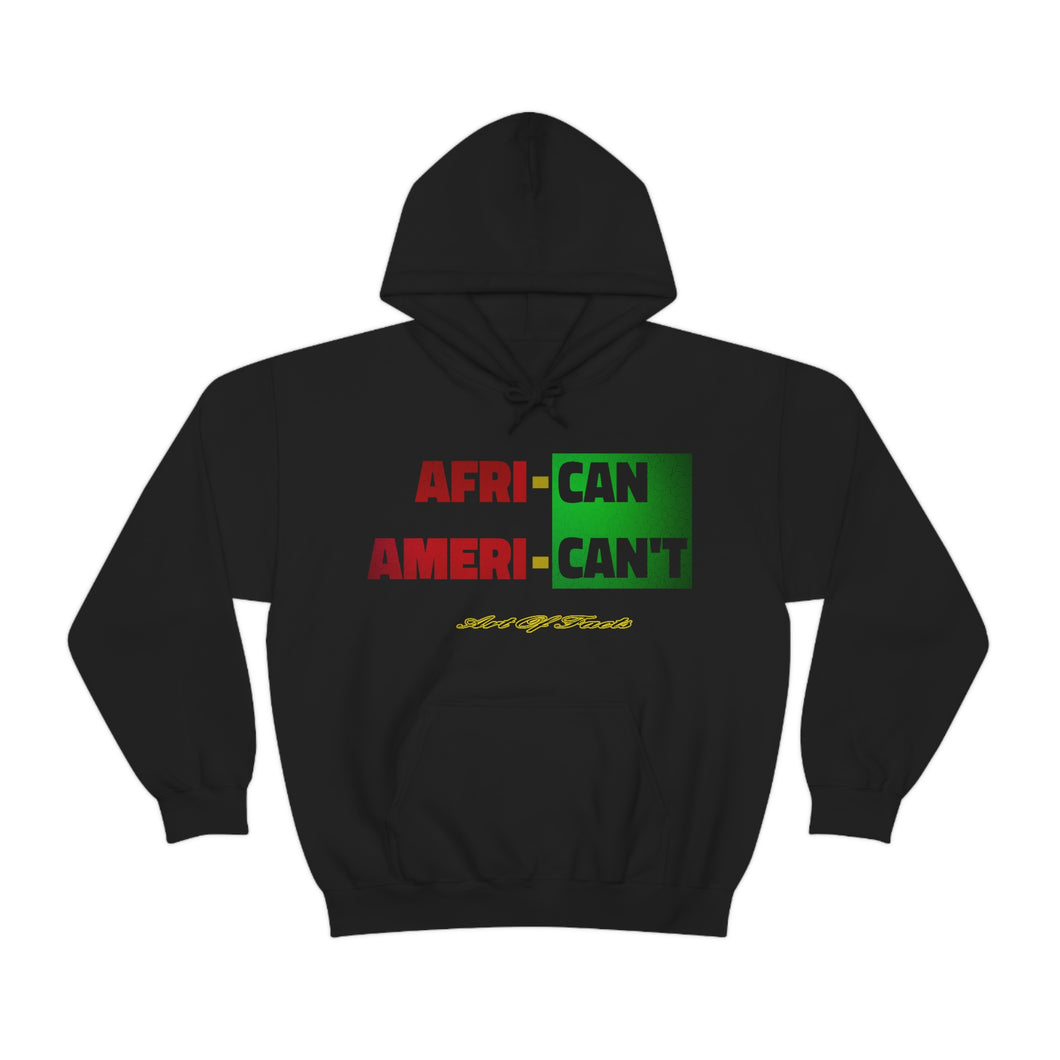 Art Of Facts - African/ American't - Hooded Sweatshirt
