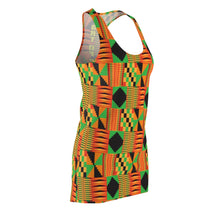 Load image into Gallery viewer, Kente Cloth Pattern Racerback Dress
