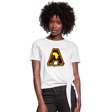 Women's Knotted T-Shirt - white